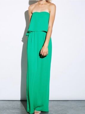 Amanda Uprichard Green Topanga Maxi Dress - S